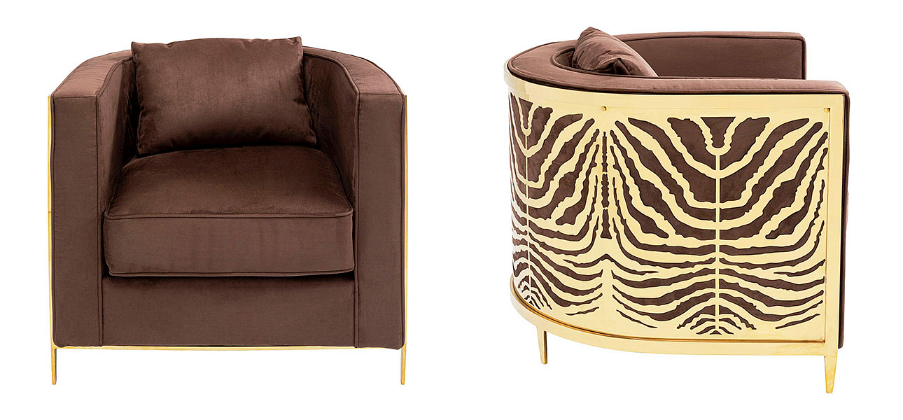 Дизайнерское кресло Velvet Ice Breaker Armchair Дизайнерское кресло Velvet Ice Breaker Armchair - Loft-Concept в Уфе