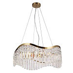Люстра подвесная волнистой формы с хрустальными подвесками Ludivine Lighting варинант исполнения - 1 | Loft Concept в Уфе