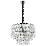 Люстра с хрустальными подвесками в виде капель Antoine Crystal Drops Chrome Chandelier 9 варинант исполнения - 2 | Loft Concept в Уфе