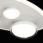 Потолочный светильник овальной формы белого цвета с 4-мя лампами Lunar Pebbles варинант исполнения - 6 | Loft Concept в Уфе