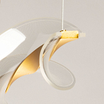 Люстра линейная с изогнутым плафоном Wave Line варинант исполнения - 10 | Loft Concept в Уфе