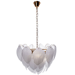 Люстра с лепестками из матового рифленого стекла Chandelier Water Lily варинант исполнения - 1 | Loft Concept в Уфе