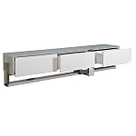 Тумба под телевизор со стеклянным фасадом Modern TumbvTV варинант исполнения - 2 | Loft Concept в Уфе