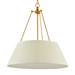 Подвесной светильник светодиодный с фактурным тканевым конусообразным абажуром White Fabric Lampshade варинант исполнения - 4 | Loft Concept в Уфе