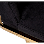 Стул обеденный велюровый черный с золотым каркасом Nobility варинант исполнения - 4 | Loft Concept в Уфе