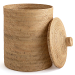 Плетеная корзина с крышкой Kheri Wicker Basket варинант исполнения - 3 | Loft Concept в Уфе