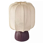 Настольная лампа с фактурным основанием и бежевым тканевым абажуром Modern Textured Table Lamp варинант исполнения - 1 | Loft Concept в Уфе