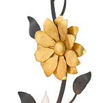 Бра черное с золотым цветком Bizarre Creation варинант исполнения - 1 | Loft Concept в Уфе