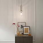 Подвесной светильник с прозрачным рифленым цилиндрическим плафоном Kichler варинант исполнения - 14 | Loft Concept в Уфе