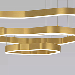 Люстра подвесная с 3-мя ассиметричными светодиодными лампами Golden Current варинант исполнения - 4 | Loft Concept в Уфе