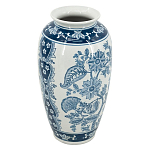 Ваза с синим цветочным орнаментом Blue & White Ornament  варинант исполнения - 1 | Loft Concept в Уфе