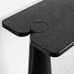 Консоль чёрная на 2-х конусообразных ножках Eros варинант исполнения - 2 | Loft Concept в Уфе