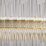 Люстра круглая с прозрачными стеклянными трубками 51 см Nembus варинант исполнения - 9 | Loft Concept в Уфе