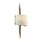 Бра с изогнутым плафоном на бронзовом основании с вертикальным декором из металлических трубок Sohne варинант исполнения - 7 | Loft Concept в Уфе