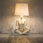 Лампа MANNEQUIN LAMP с абажуром телесный замок варинант исполнения - 5 | Loft Concept в Уфе