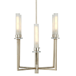 Люстра с 6-ю белыми матовыми плафонами из стекла в форме цилиндра Longitude варинант исполнения - 4 | Loft Concept в Уфе