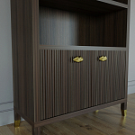 Книжный Стеллаж Elsa Dreams Walnut с задней стенкой варинант исполнения - 2 | Loft Concept в Уфе