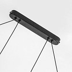 Светодиодная люстра Black LED Circle and Oval Lamp варинант исполнения - 3 | Loft Concept в Уфе