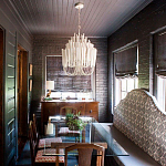 Люстра белая с несколькими ярусами деревянных палочек Bright Wooden Chandelier варинант исполнения - 5 | Loft Concept в Уфе