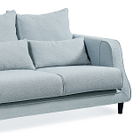 Диван Seldon с мягкими подушками голубое букле варинант исполнения - 6 | Loft Concept в Уфе