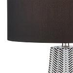 Настольная лампа с черно-белым узором Wavy Stripes варинант исполнения - 1 | Loft Concept в Уфе