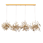 Люстра подвесная из четырех частей с металлическими круглыми элементами Terzani Argent варинант исполнения - 2 | Loft Concept в Уфе