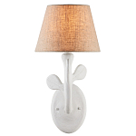 Бра с белым каркасом и тканевым абажуром Natural Stems варинант исполнения - 2 | Loft Concept в Уфе