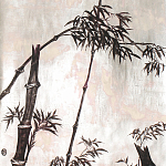 Обои ручная роспись Bamboo Quicksilver on Tarnished Silver gilded paper варинант исполнения - 1 | Loft Concept в Уфе