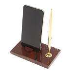 Подставка для телефона с ручкой из натурального камня креноид Natural Stone Stand варинант исполнения - 3 | Loft Concept в Уфе