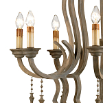 Люстра деревянная с подвесками Gray Curved Profile варинант исполнения - 1 | Loft Concept в Уфе