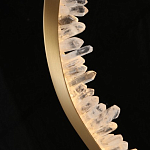 Подвесной светильник обрамленный элементами в виде кристаллов Smooth Shine варинант исполнения - 5 | Loft Concept в Уфе