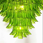 Люстра из семи ярусов зеленого стекла Independence варинант исполнения - 7 | Loft Concept в Уфе