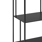 Высокий стеллаж из металла Menzie High Metal Rack Black варинант исполнения - 3 | Loft Concept в Уфе