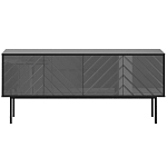 Длинная тумба с зеркальным декором Serena варинант исполнения - 11 | Loft Concept в Уфе