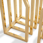 Консоль с чёрной столешницей и золотым фигурным основанием Cosmo варинант исполнения - 1 | Loft Concept в Уфе