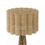 Торшер с плетеным абажуром на основании в виде треноги Lamp with Wicker Lampshade варинант исполнения - 2 | Loft Concept в Уфе