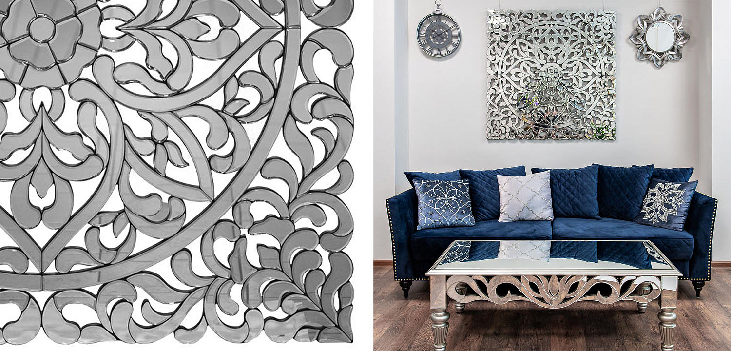 Зеркальное панно Openwork Mirror Square - Loft-Concept в Уфе