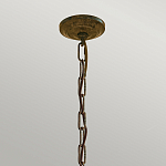 Люстра бронзового цвета с 6-ю лампами и подвесками из оптического стекла в классическом стиле Feiss варинант исполнения - 4 | Loft Concept в Уфе