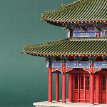 Макет Китайской пагоды миниатюра Дворцовый парк Синцинь в Пекине варинант исполнения - 1 | Loft Concept в Уфе