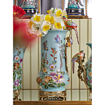 Ваза с птичкой из фарфора с бронзовыми элементами Garden of Eden варинант исполнения - 7 | Loft Concept в Уфе