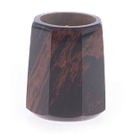 Подсвечник из натурального камня обсидиан со свечой Stone Candlestick варинант исполнения - 1 | Loft Concept в Уфе