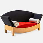 Дизайнерский диван с двумя подушками-валиками Poltronova Mitzi Sofa варинант исполнения - 3 | Loft Concept в Уфе