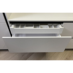 Угловой кухонный гарнитур Жемчужный белый Серый Clarke Kitchen Set White Grey варинант исполнения - 9 | Loft Concept в Уфе