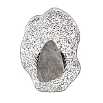 Бра с волнообразным стеклянным плафоном и вставкой из мрамора Liquid Stone варинант исполнения - 1 | Loft Concept в Уфе