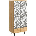 Шкаф с принтом Leaf bouquet варинант исполнения - 1 | Loft Concept в Уфе