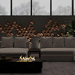 Гипсовая 3D панель с принтографией PM-41 варинант исполнения - 4 | Loft Concept в Уфе