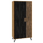 Шкаф двухдверный с 2-мя отделами с полками Stone Effect варинант исполнения - 1 | Loft Concept в Уфе