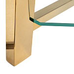 Стеллаж золото с прозрачными стеклянными полками Safekeeping варинант исполнения - 3 | Loft Concept в Уфе