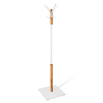 Вешалка с квадратным основанием и 4-мя белыми металлическими крючками Industrial Metal Rust варинант исполнения - 1 | Loft Concept в Уфе