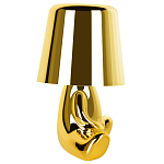 Настольная лампа фигурная золотого цвета с гладким абажуром Высота 16 см Sophia варинант исполнения - 6 | Loft Concept в Уфе
